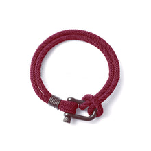Ladda upp bild till gallerivisning, U-format Nylon flätat armband