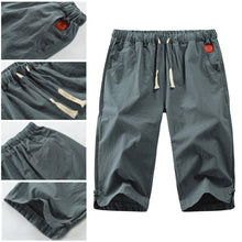 Ladda upp bild till gallerivisning, Fempunktsshorts i bomull och linne