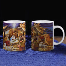 Ladda upp bild till gallerivisning, Vintage jul julkrubba mugg