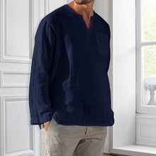 Ladda upp bild till gallerivisning, Men‘s Long-sleeved Linen Shirt