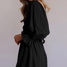 Ladda upp bild till gallerivisning, Fransk volang Klänning med lykta ärmar