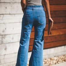 Ladda upp bild till gallerivisning, Jeans Med Hög Midja vid Ben