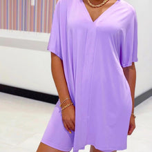 Ladda upp bild till gallerivisning, V-ringad fladdermus ärm topp & short set