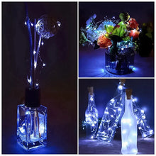 Ladda upp bild till gallerivisning, đŸLED vinflaska ljus kork nattlampa DIY Decor Lift