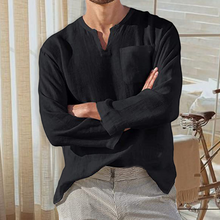 Ladda upp bild till gallerivisning, Men‘s Long-sleeved Linen Shirt