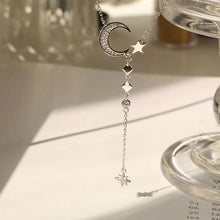 Ladda upp bild till gallerivisning, Halsband med månstjärnor i sterling silver