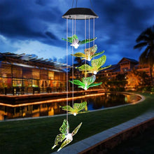 Ladda upp bild till gallerivisning, Färgbyte Solar LED Vattentät Fjäril Wind Chimes