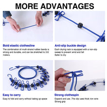 Ladda upp bild till gallerivisning, Portable Elastic Travel Clothes Rack