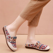 Ladda upp bild till gallerivisning, Andningsbara sandaler med flätade blommor