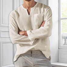 Ladda upp bild till gallerivisning, Men‘s Long-sleeved Linen Shirt
