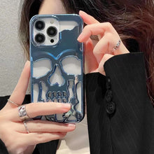 Ladda upp bild till gallerivisning, Pläterad Skull Case Cover för iPhone