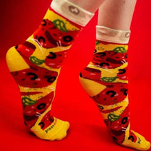 Ladda upp bild till gallerivisning, Box med 4-par Personliga Kreativa Pizza-strumpor