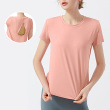 Ladda upp bild till gallerivisning, Utskärning vacker back yoga T-shirt