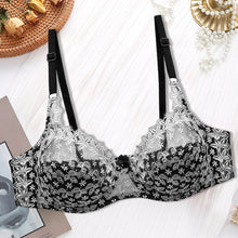 Ladda upp bild till gallerivisning, Plusstorlek broderad blommig behå