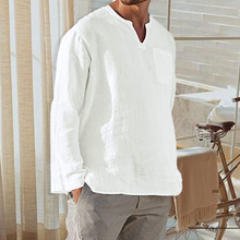 Ladda upp bild till gallerivisning, Men‘s Long-sleeved Linen Shirt