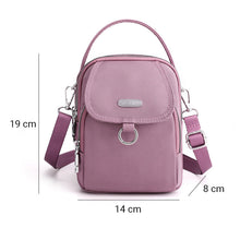 Ladda upp bild till gallerivisning, Lätt Vattentät Crossbody-väska med Flera Fickor
