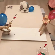 Ladda upp bild till gallerivisning, Handgjorda staketdockor i trä