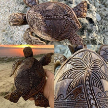 Ladda upp bild till gallerivisning, Träsnideri Hawaiisk sköldpadda