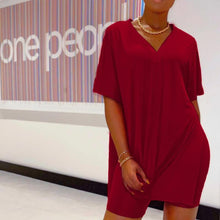 Ladda upp bild till gallerivisning, V-ringad fladdermus ärm topp & short set