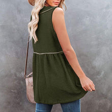 Ladda upp bild till gallerivisning, V-ringad enfärgad ärmlös tank top