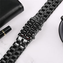 Ladda upp bild till gallerivisning, Herr Lava LED Digital armbandsur i rostfritt stÄl