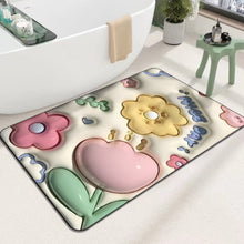 Ladda upp bild till gallerivisning, 3D-absorberande silikon lera badrumsgolvmatta