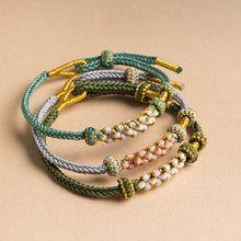 Ladda upp bild till gallerivisning, Persikoblommknyt Armband