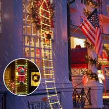 Ladda upp bild till gallerivisning, Jul Stege Dekoration Ljus Med Santa Claus