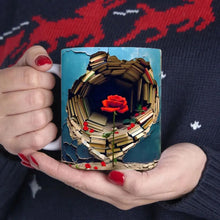Ladda upp bild till gallerivisning, 3D-effekt bokhylla kaffemugg