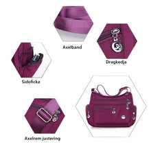 Ladda upp bild till gallerivisning, Axelremsväska Med Flera Fickor