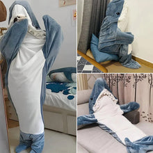 Ladda upp bild till gallerivisning, Shark pyjamas i ett stycke