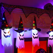 Ladda upp bild till gallerivisning, Halloween hängande ljus upp häxhatt