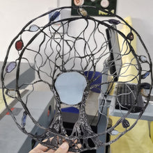 Ladda upp bild till gallerivisning, Livets cirkel metallträd väggdekor