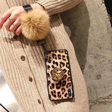 Ladda upp bild till gallerivisning, Hair Ball Airbag Bracket Holder Diamond iPhone Case