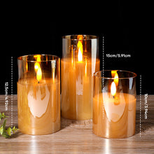 Ladda upp bild till gallerivisning, đŻïž3D-glas realistiskt varmt ljus LED-ljus