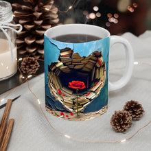 Ladda upp bild till gallerivisning, 3D-effekt bokhylla kaffemugg