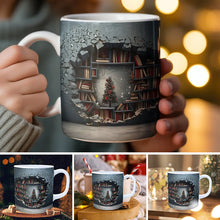 Ladda upp bild till gallerivisning, 3D bokhylla kaffemugg