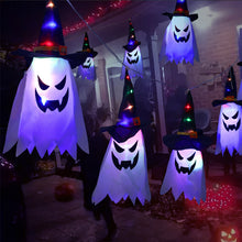 Ladda upp bild till gallerivisning, Halloween hängande ljus upp häxhatt