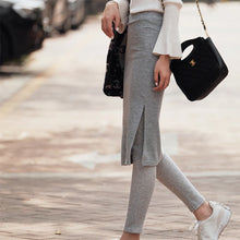 Ladda upp bild till gallerivisning, Vinter Leggings i Termisk Fleece med Kjol