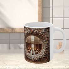 Ladda upp bild till gallerivisning, 3D bokhyllor Bibliotek Bokälskare Keramisk mugg