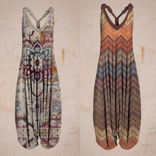 Ladda upp bild till gallerivisning, Förköp-Linne jumpsuit med tropiskt tryck(🔥🔥Köp 2, -10 %; Köp 3, -15 %)