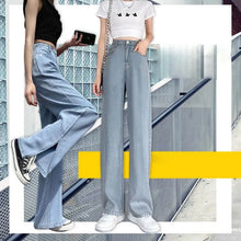 Ladda upp bild till gallerivisning, Jeans med vida ben för kvinnor