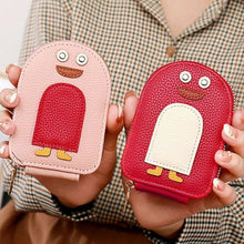 Ladda upp bild till gallerivisning, đ§Söta Penguins PU kreditkort myntplĂ„nbok