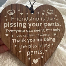 Ladda upp bild till gallerivisning, Vänskapdekorationer för julgran i trä