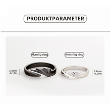 Ladda upp bild till gallerivisning, Angel And Demon Couple Ring