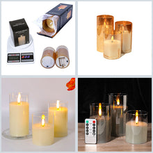 Ladda upp bild till gallerivisning, đŻïž3D-glas realistiskt varmt ljus LED-ljus