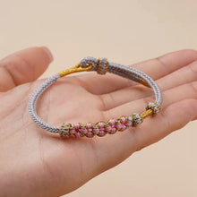 Ladda upp bild till gallerivisning, Persikoblommknyt Armband