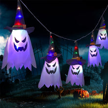 Ladda upp bild till gallerivisning, Halloween hängande ljus upp häxhatt