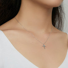 Ladda upp bild till gallerivisning, Lucky Eye Cross-halsband och örhängen