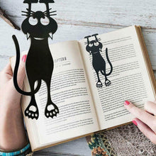 Ladda upp bild till gallerivisning, Cutout Black Kitten Bookmark